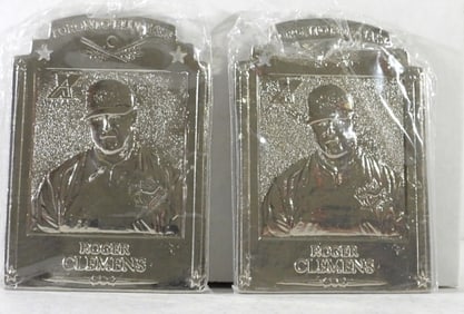 2 1997 PINNACLE SILVER ROGER CLEMENS