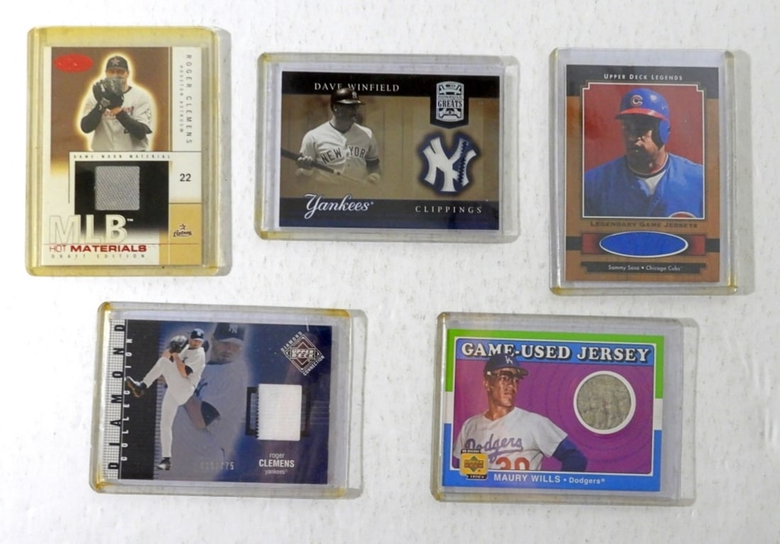 5 BASEBALL PATCH CARDS (1 of 2)