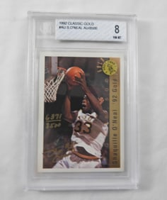 BECKETT '92 S. O'NEAL SIGNED CARD