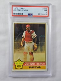 PSA TOPPS '76 JOHNNY BENCH NM 7