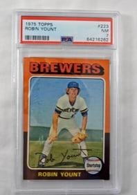 PSA TOPPS '75 ROBIN YOUNT NM 7