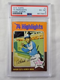PSA TOPPS '75 HANK AARON