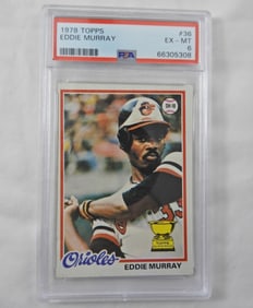 PSA TOPPS '78 EDDIE MURRAY EX-MT 6