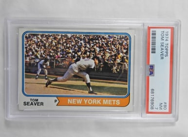 PSA TOPPS '74 TOM SEAVER NM 7
