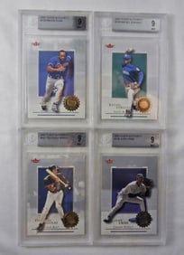 (4) BECKETT FLEER - MINT 9 CARDS