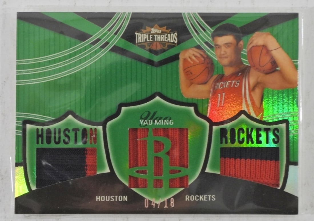 YAO MING 2007 TOPPS TRIPLE THREADS 04/18 (1 of 2)