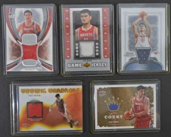 (5) YAO MING PATCH CARDS