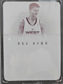 YAO MING PANINI PRINTING PLATE
