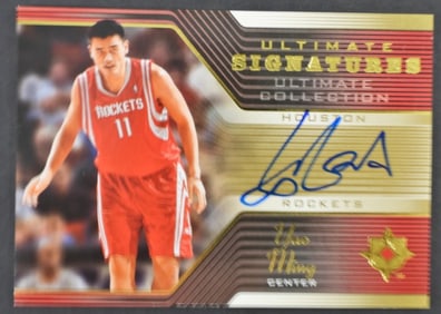 YAO MING AUTOGRAPH CARD