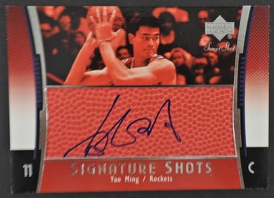 YAO MING AUTOGRAPH CARD