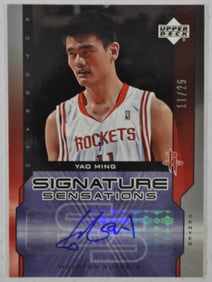 YAO MING AUTO CARD 11/25
