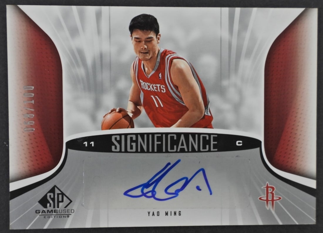 YAO MING AUTO CARD 068/100 (1 of 2)
