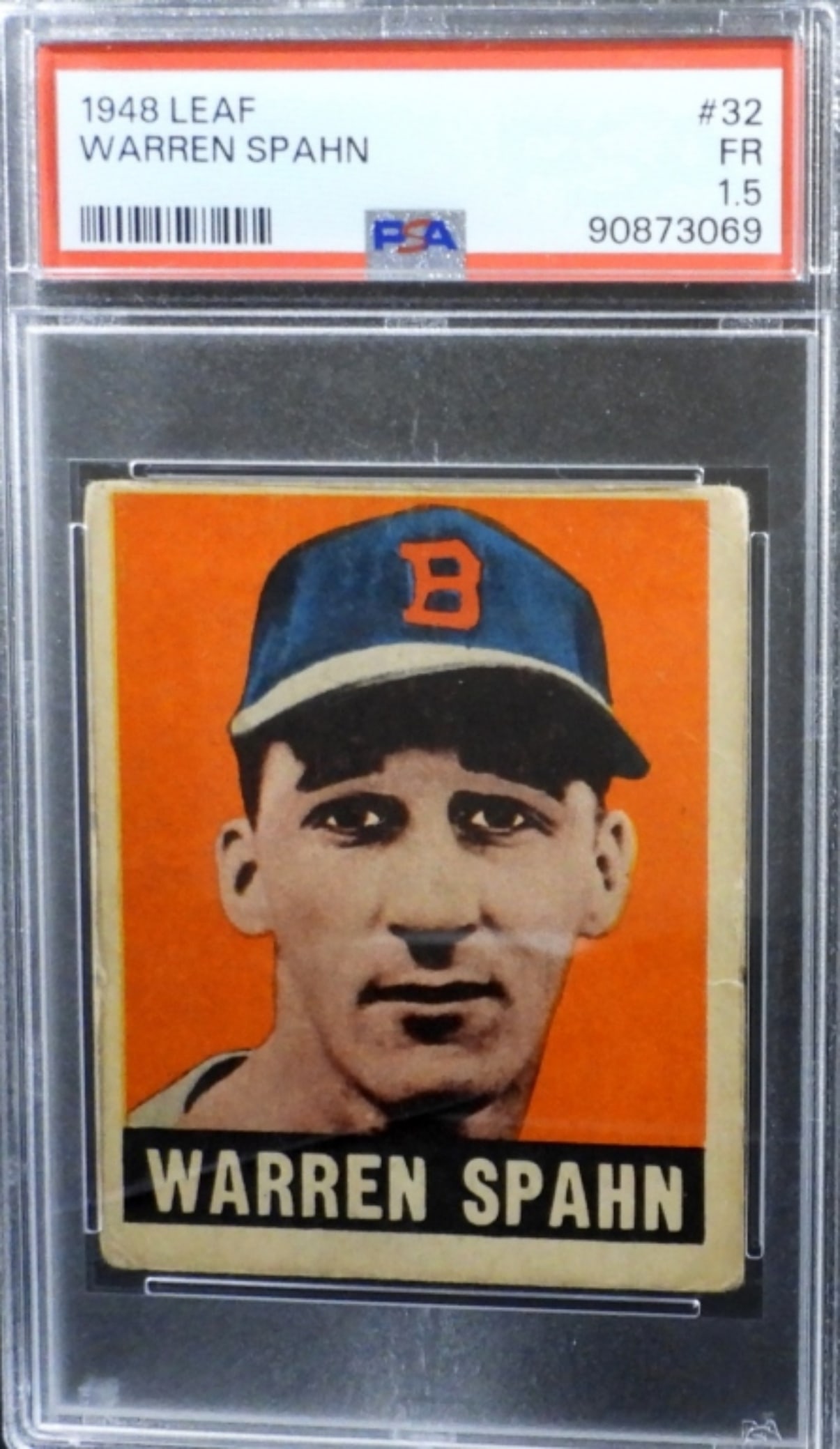 1948 LEAF #32 WARREN SPAHN PSA 1.5 (1 of 2)