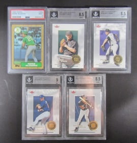 (5) BECKETT & PSA CARDS 87/01