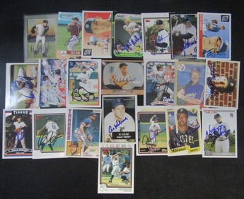 (22) AL KALINE SIGNED CARD & OTHERS