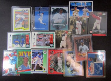(16) KEN GRIFFEY JR CARDS + ROOKIE