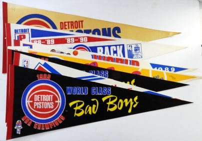 (7) DETROIT PISTONS PENDANTS