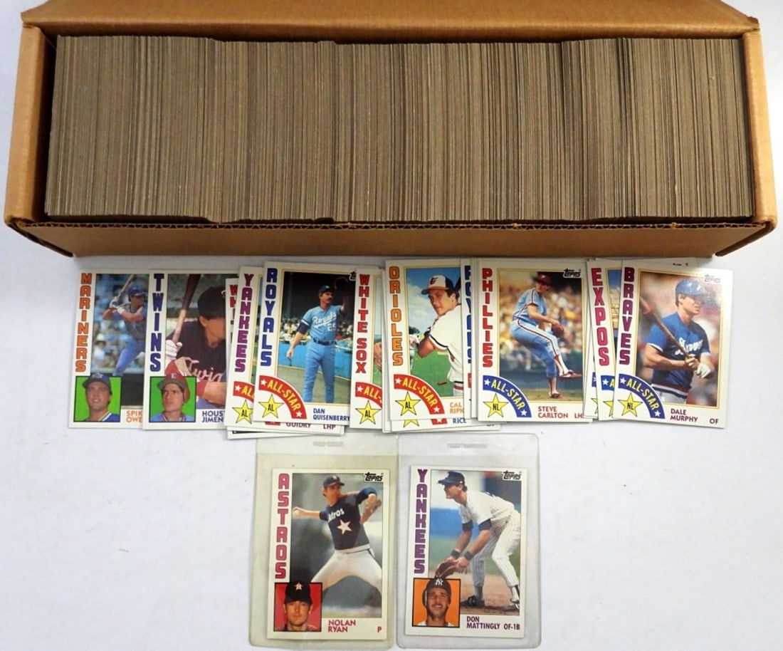 APPROX 700 1984 TOPPS 700 BOX OF BASEBALL CARDS (1 of 3)