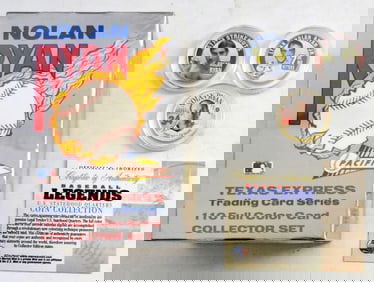 NOLAN RYAN COLLECTORS SET AND COINS