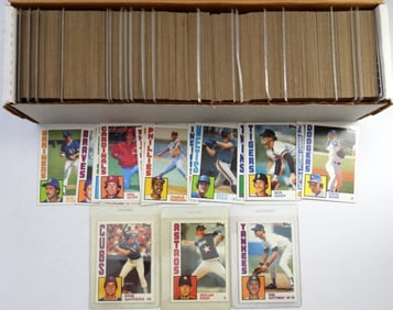 APPROX 700 1984 TOPPS 700 BOX OF BASEBALL CARDS