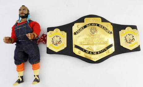 Mr T DOLL & WRESTLING BELT