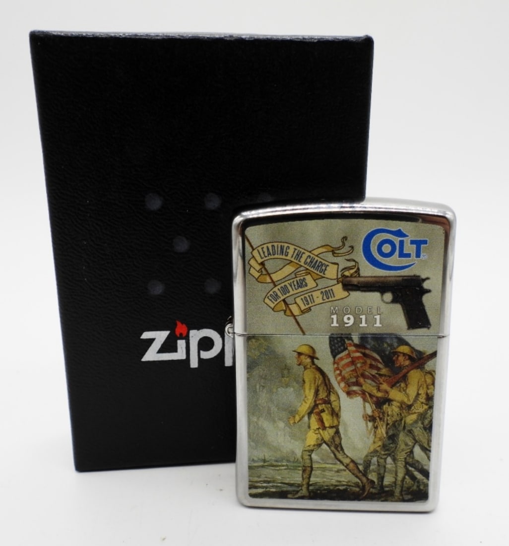 2011 SEALED ZIPPO COLT MODEL 1911 (1 of 3)