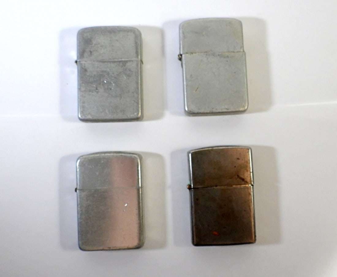 4 CT SILVER TONED VINTAGE LIGHTERS (1 of 3)