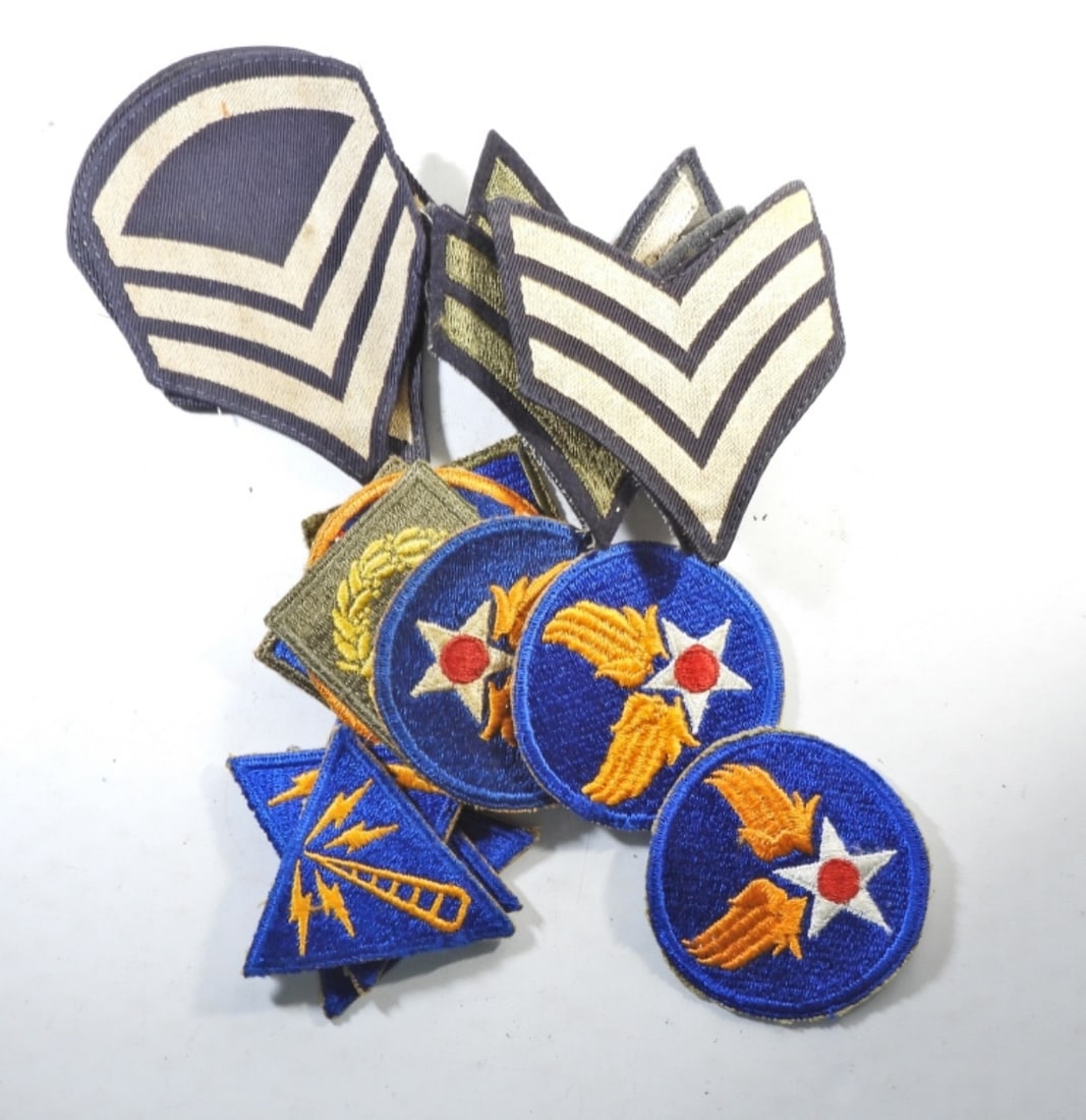 (11) MILITARY SERVICE PATCHES & (9) ARM (1 of 2)