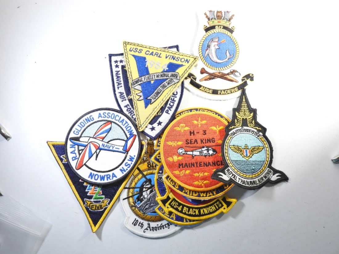 (11) FLEET / SQUADRON PATCH LOT: ALL DIFFERENT