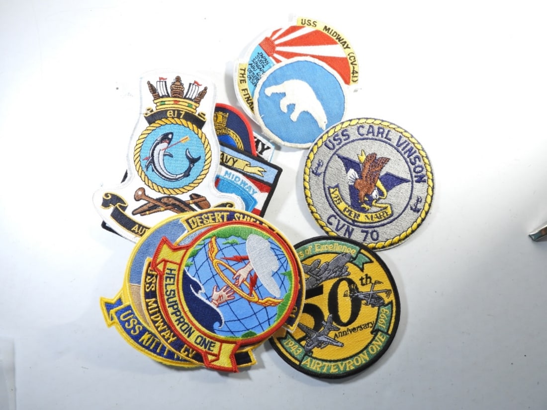 (11) FLEET / SQUADRON PATCH LOT: ALL DIFFERENT