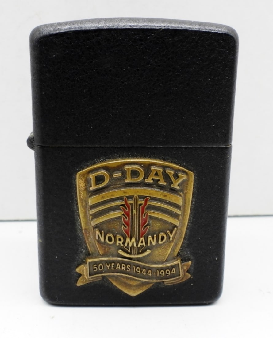 FIRED D-DAY NORMANDY ZIPPO: 50 YEARS 1944-1994,