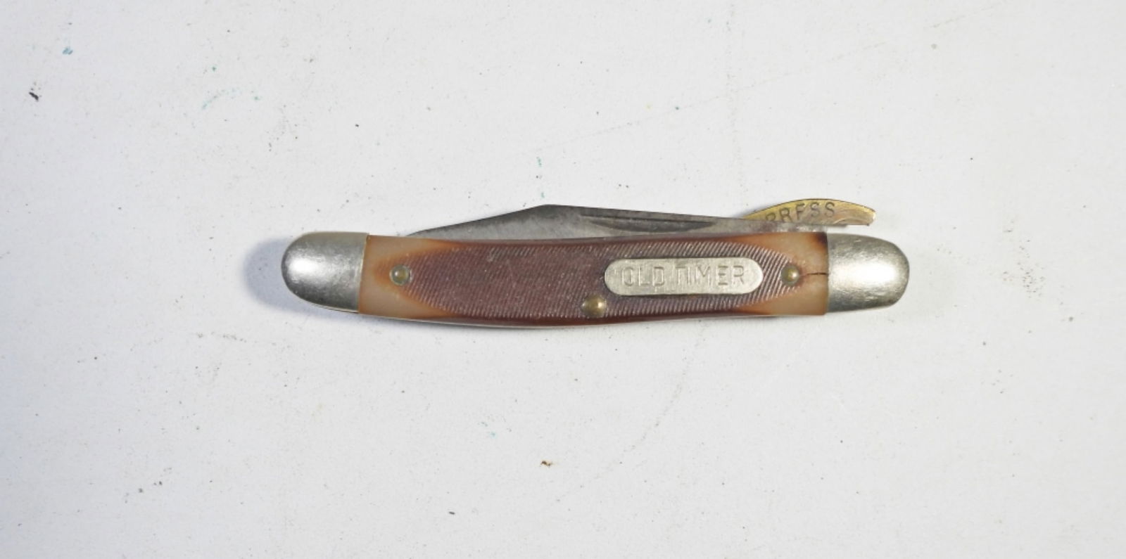 SCHRADE 180T OLD TIMER PAL KNIFE: LOCK IS BRASS