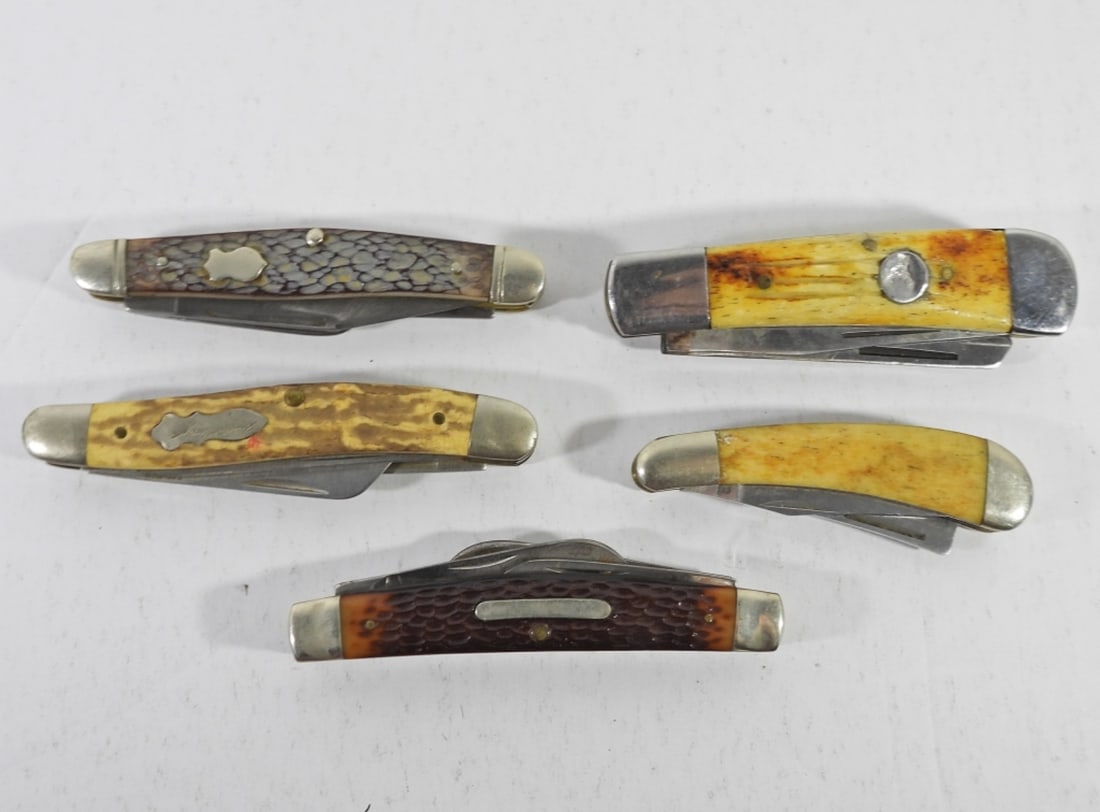 (5) MEDIUM POCKET KNIVES (1 of 3)