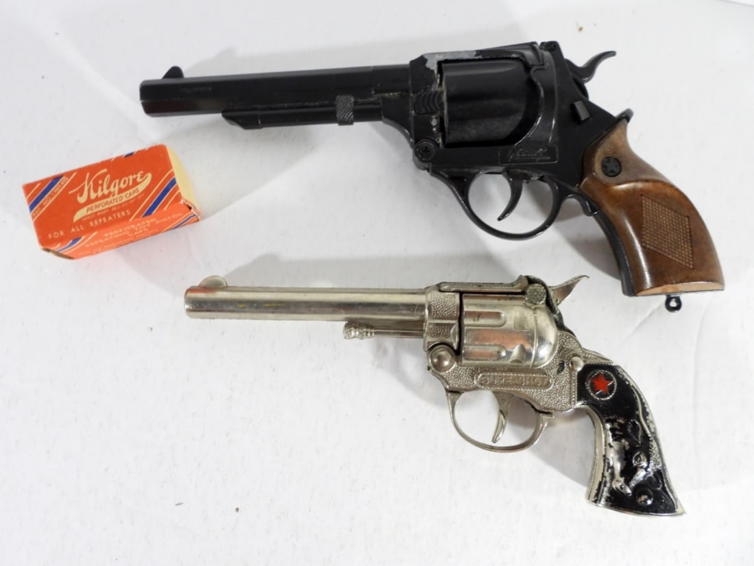 EDISON GIOCATTOLI CAP GUN & SURE-SHOT: BOTH WORKING CONDITION