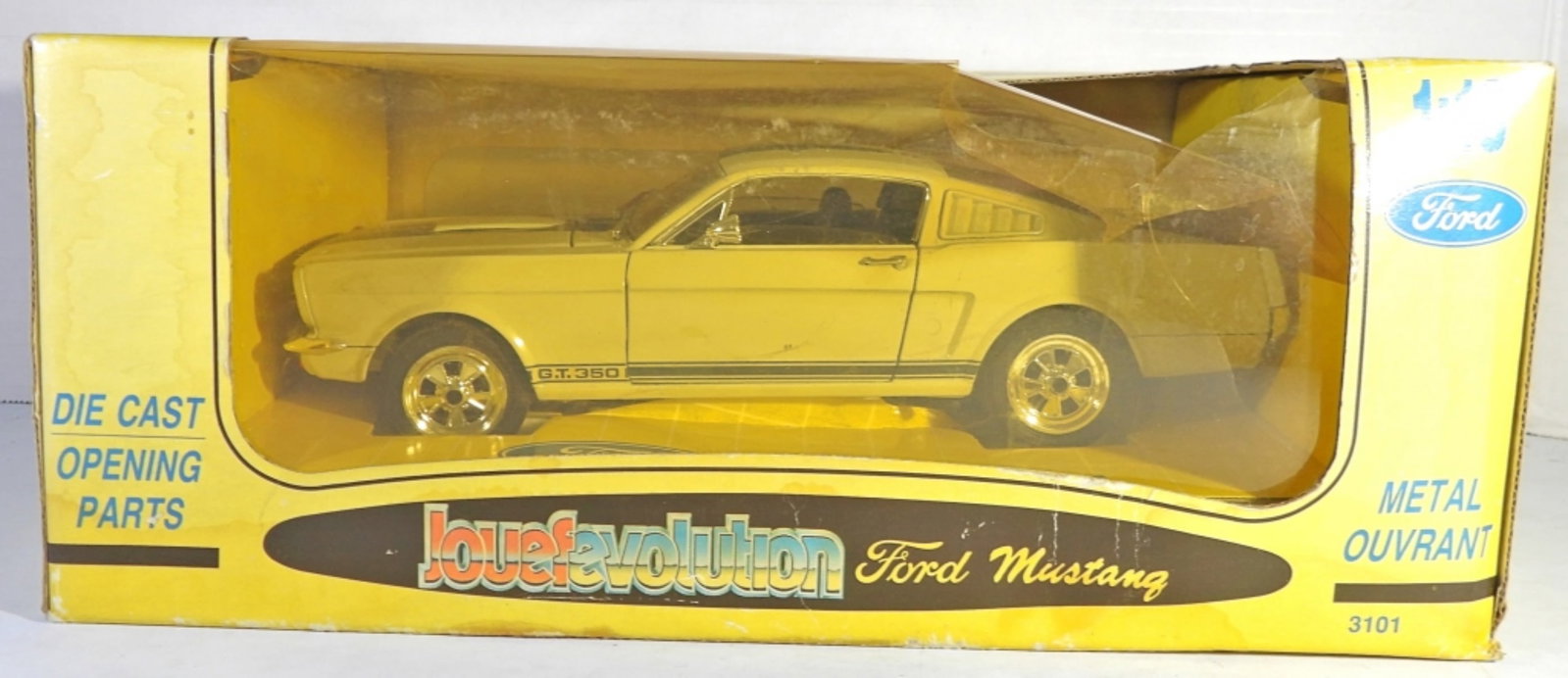VINTAGE JOUEF EVOLUTION MUSTANG DIE CAST: JOUEF EVOLUTION 1965 FORD MUSTANG 1:18 DIE CAST METAL OUVRANT OPENING PARTS