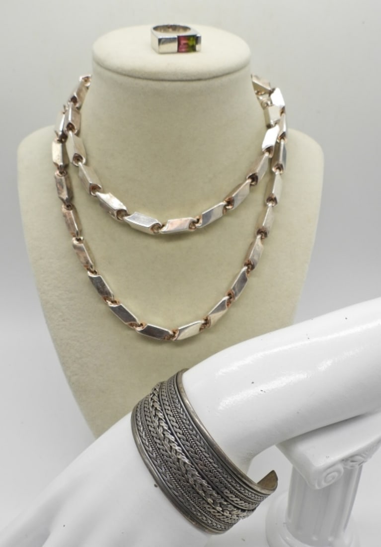 VTG STERLING NECKLACE & MORE (1 of 4)