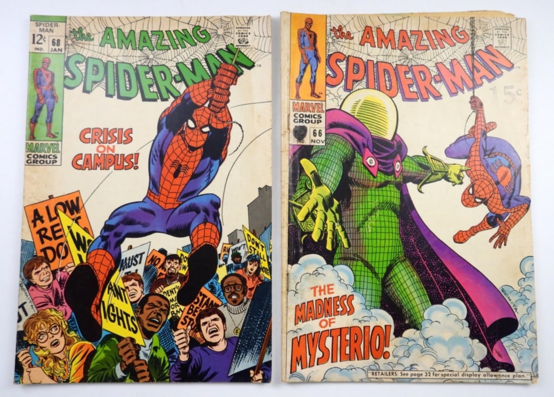 (2) AMAZING SPIDER-MAN #66 & #68 MARVEL (1 of 3)