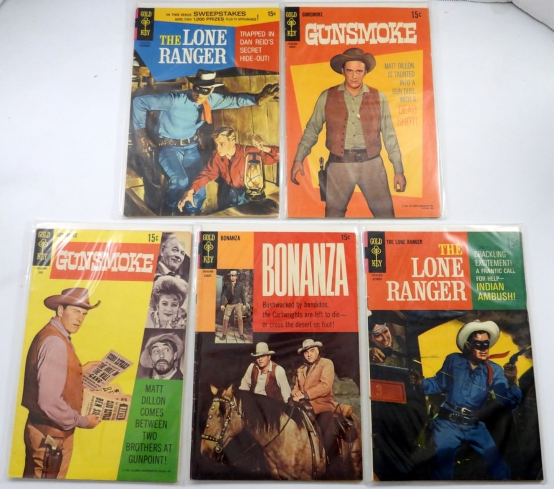 (5) GOLD KEY WESTERN COMIC BOOKS (1 of 3)