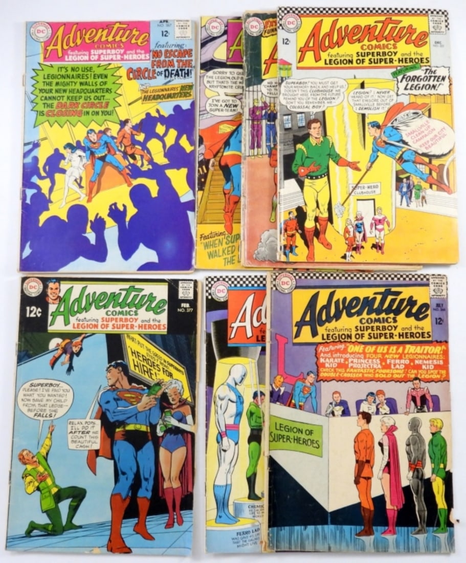 (7) DC 12c ADVENTURE COMICS (1 of 2)