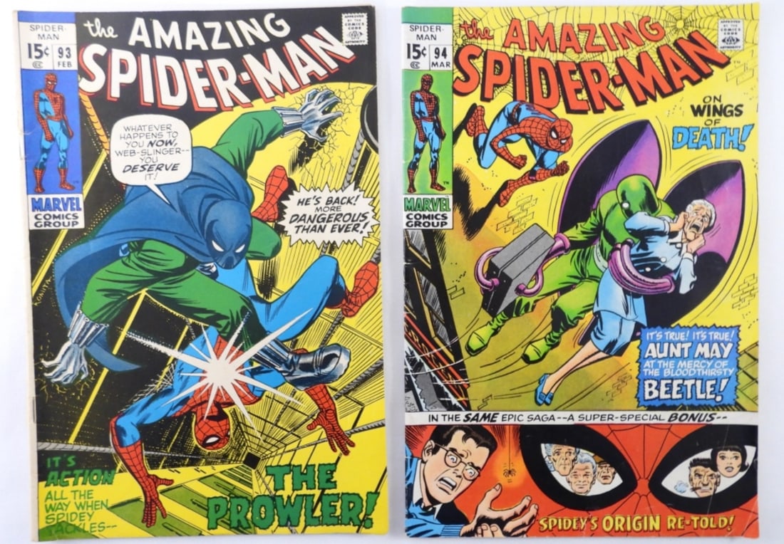 (2) 15c MARVEL THE AMAZING SPIDER-MAN #93,94 (1 of 3)