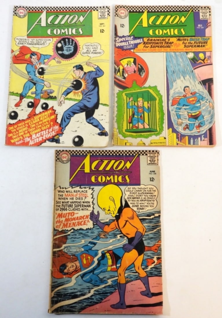 (3) 1966 SILVER AGE DC ACTION COMICS (1 of 3)
