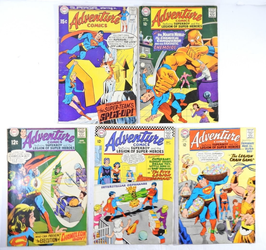 5CT DC ADVENTURE COMICS 12¢-15¢ (1 of 3)