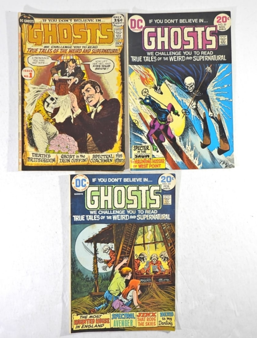 3CT 20¢ & 25¢ DC COMIC GHOSTS #1 ISSUE!! (1 of 3)