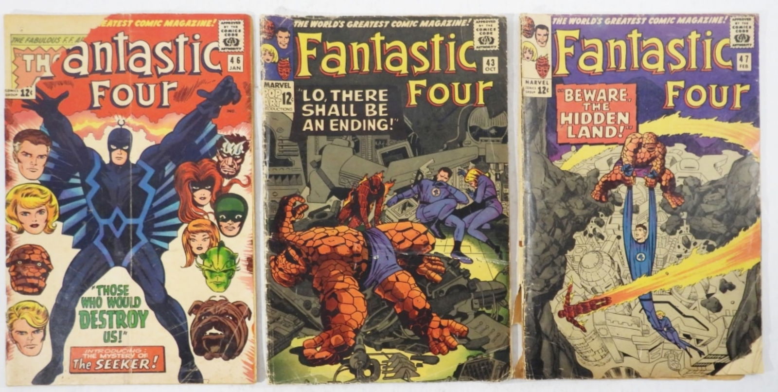 (3)12c MARVEL FANTASTIC FOUR (1 of 3)