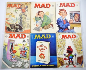 (6) MAD MAGAZINES