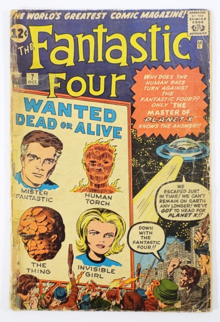1962 FANTASTIC FOUR #7 MARVEL COMIC (1 of 4)