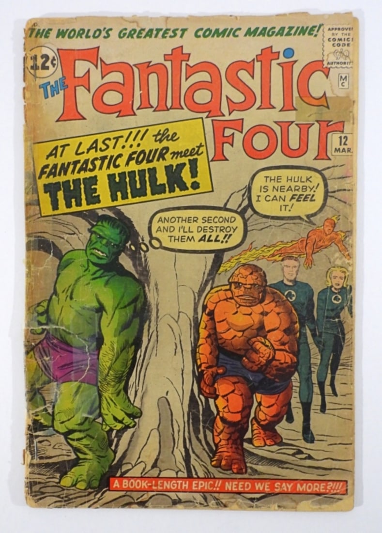 1963 FANTASTIC FOUR #12 MARVEL COMIC (1 of 5)