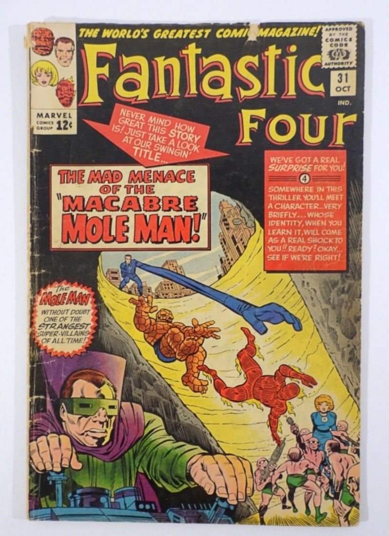 1964 FANTASTIC FOUR #31 MARVEL COMIC (1 of 4)