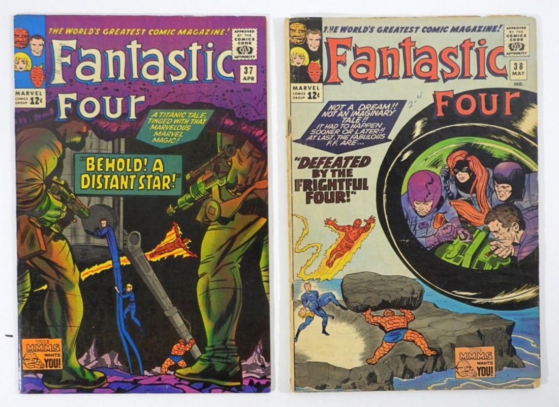 (2) 1965 FANTASTIC FOUR #37 & #38 MARVEL (1 of 3)