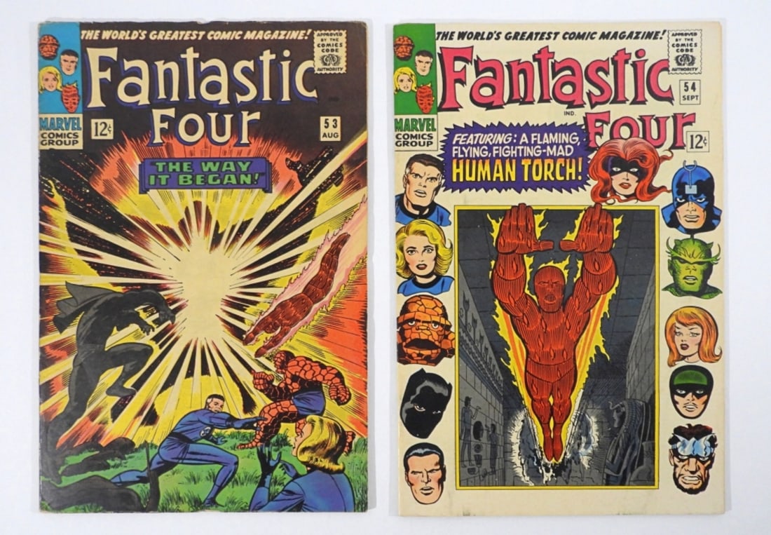 (2) 1966 FANTASTIC FOUR #53 & #54 (1 of 3)